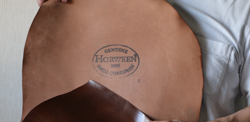 ホーウィン社製の証し　Horween stamp