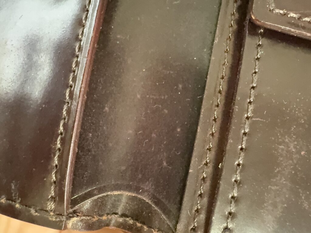 はっきりと見える毛穴跡