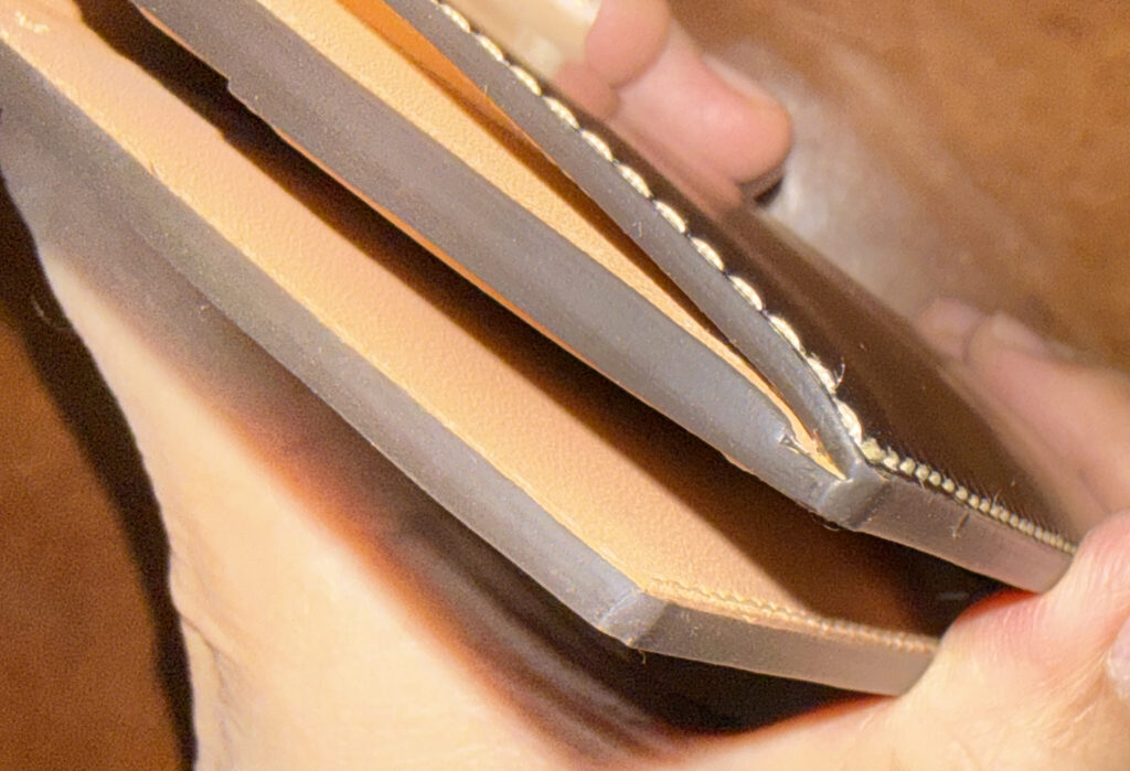 コバ処理は大手ブランドに勝るとも劣らない技術がある